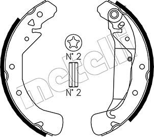 METELLI Комплект тормозных колодок 53-0311