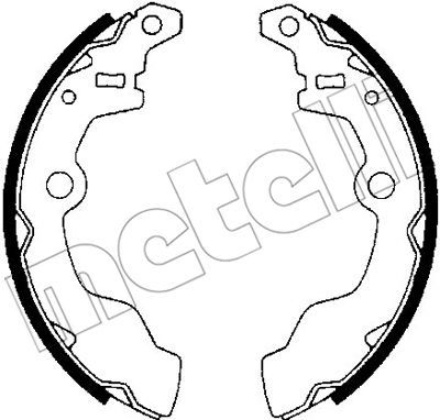 METELLI Комплект тормозных колодок 53-0380
