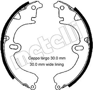 METELLI Комплект тормозных колодок 53-0419