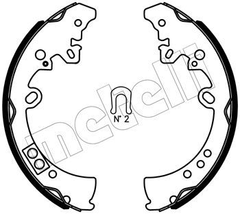 METELLI Комплект тормозных колодок 53-0445J