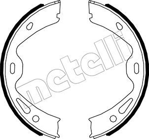 METELLI Комплект тормозных колодок, стояночная тормозная с 53-0512