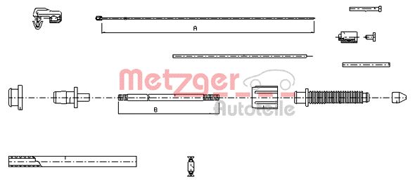 METZGER akceleratoriaus trosas 10.0382