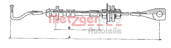 METZGER Тросик газа 10.090