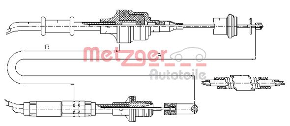 METZGER sankabos trosas 10.3750