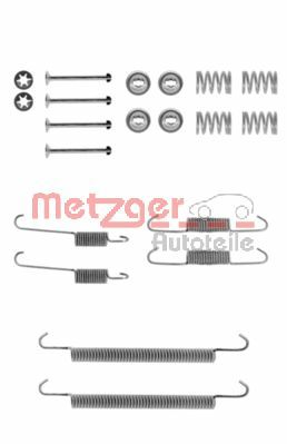 METZGER priedų komplektas, stabdžių trinkelės 105-0707