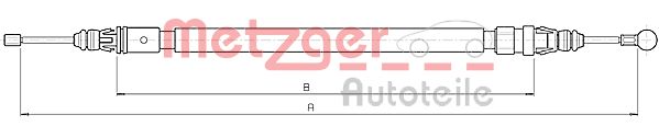 METZGER Тросик, cтояночный тормоз 10.6235