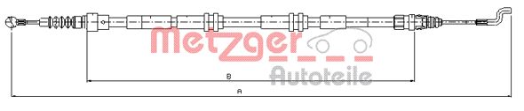 METZGER Тросик, cтояночный тормоз 10.7394