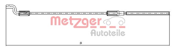 METZGER trosas, stovėjimo stabdys 10.7621