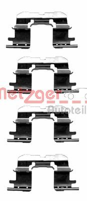 METZGER Комплектующие, колодки дискового тормоза 109-1227