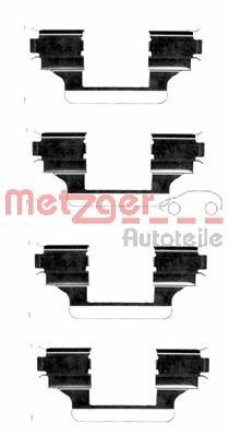 METZGER Комплектующие, колодки дискового тормоза 109-1656