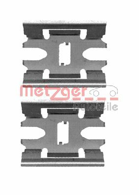 METZGER priedų komplektas, diskinių stabdžių trinkelės 109-1663