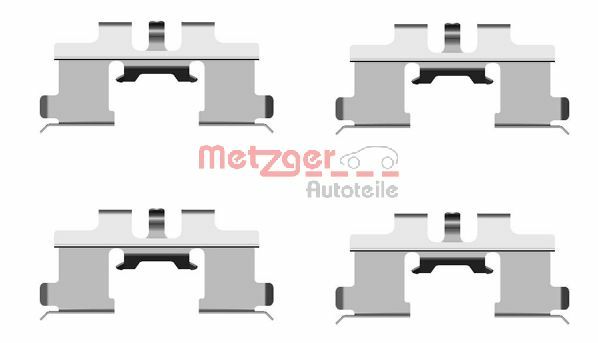 METZGER Комплектующие, колодки дискового тормоза 109-1677