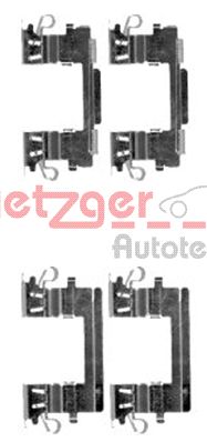 METZGER Комплектующие, колодки дискового тормоза 109-1757