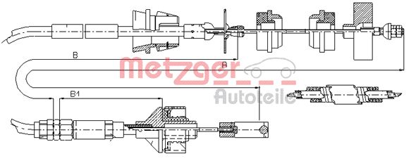 METZGER sankabos trosas 11.3038