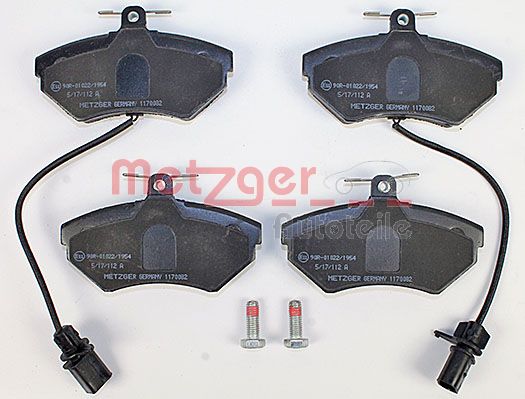 METZGER Комплект тормозных колодок, дисковый тормоз 1170082