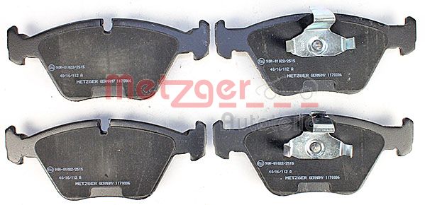 METZGER Комплект тормозных колодок, дисковый тормоз 1170086