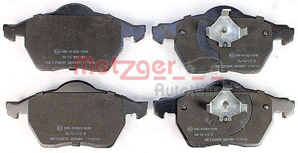 METZGER Комплект тормозных колодок, дисковый тормоз 1170114