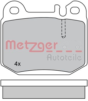 METZGER Комплект тормозных колодок, дисковый тормоз 1170157