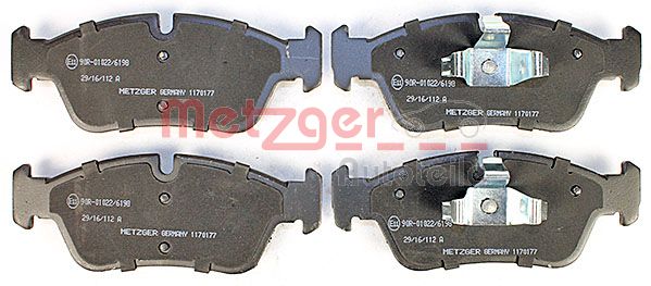 METZGER Комплект тормозных колодок, дисковый тормоз 1170177