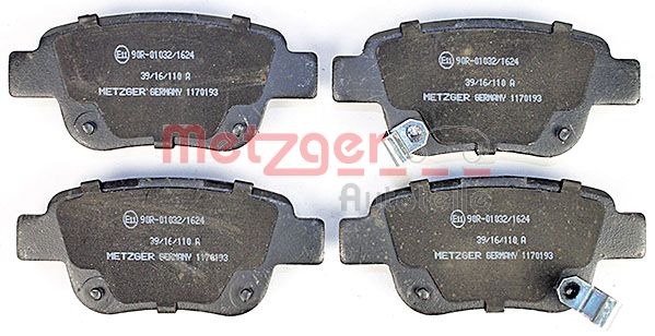 METZGER Комплект тормозных колодок, дисковый тормоз 1170193