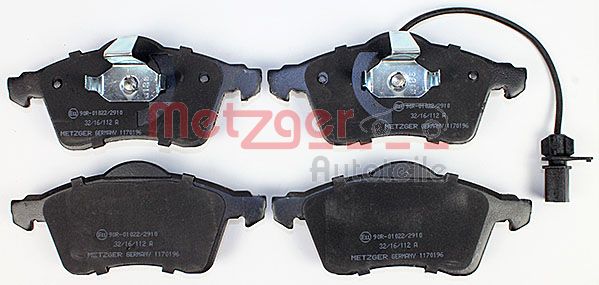 METZGER Комплект тормозных колодок, дисковый тормоз 1170196