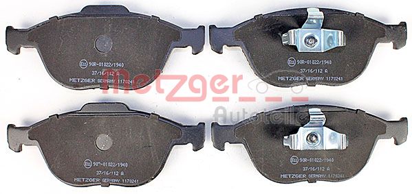 METZGER Комплект тормозных колодок, дисковый тормоз 1170241