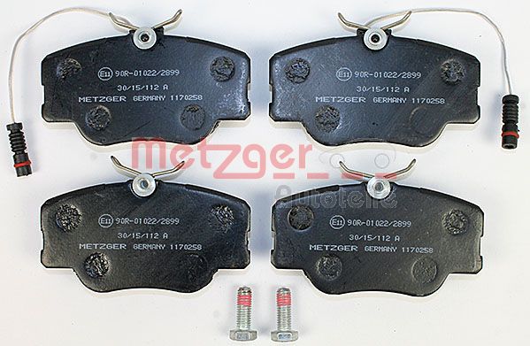 METZGER Комплект тормозных колодок, дисковый тормоз 1170258