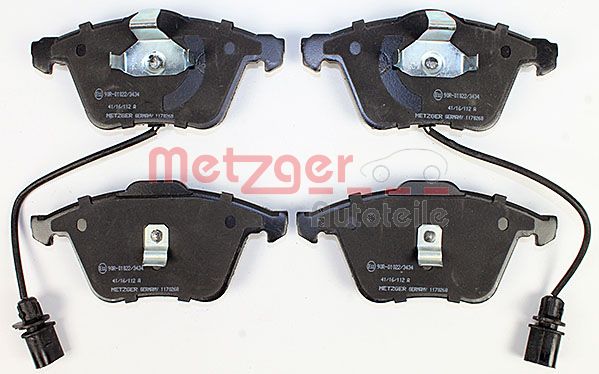 METZGER Комплект тормозных колодок, дисковый тормоз 1170268