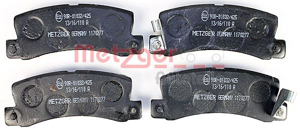 METZGER Комплект тормозных колодок, дисковый тормоз 1170277