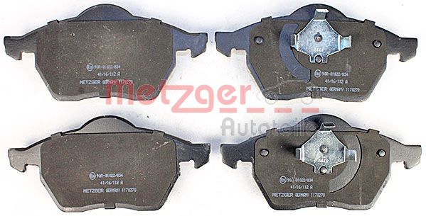 METZGER Комплект тормозных колодок, дисковый тормоз 1170278