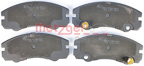 METZGER Комплект тормозных колодок, дисковый тормоз 1170363