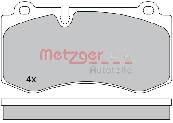 METZGER Комплект тормозных колодок, дисковый тормоз 1170383