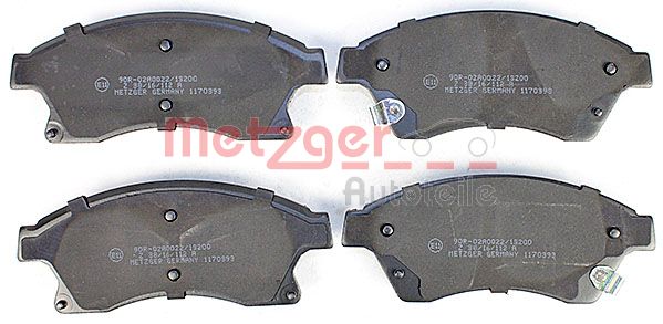 METZGER Комплект тормозных колодок, дисковый тормоз 1170393