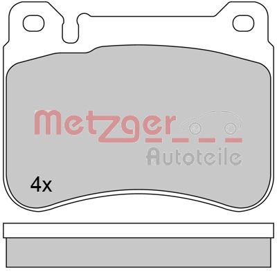 METZGER Комплект тормозных колодок, дисковый тормоз 1170407