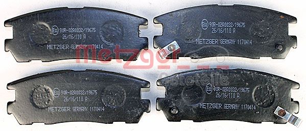 METZGER Комплект тормозных колодок, дисковый тормоз 1170414