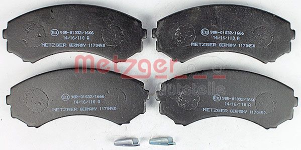 METZGER Комплект тормозных колодок, дисковый тормоз 1170450