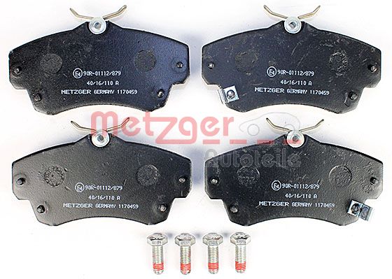 METZGER Комплект тормозных колодок, дисковый тормоз 1170459