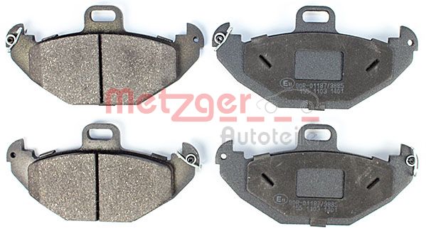 METZGER Комплект тормозных колодок, дисковый тормоз 1170554