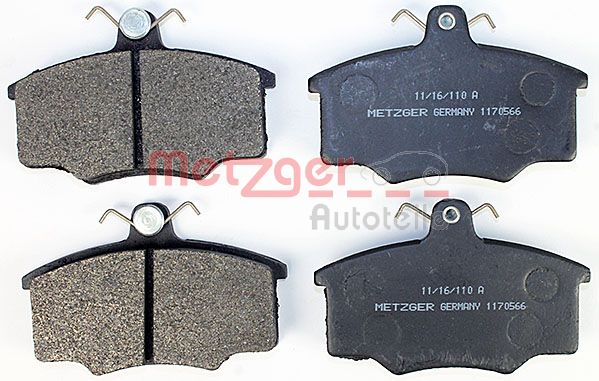 METZGER Комплект тормозных колодок, дисковый тормоз 1170566