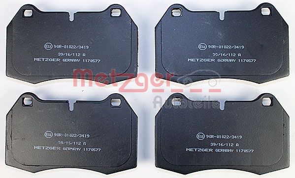 METZGER Комплект тормозных колодок, дисковый тормоз 1170577