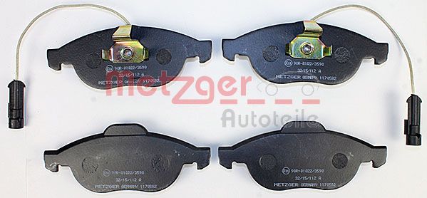 METZGER Комплект тормозных колодок, дисковый тормоз 1170582