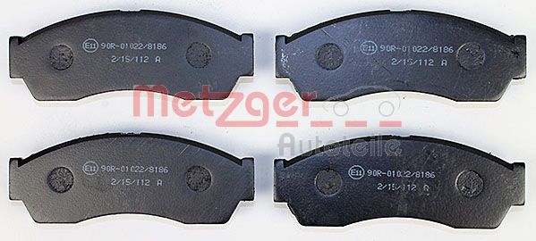METZGER Комплект тормозных колодок, дисковый тормоз 1170590