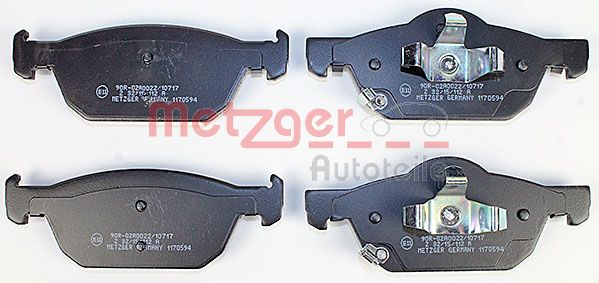 METZGER Комплект тормозных колодок, дисковый тормоз 1170594