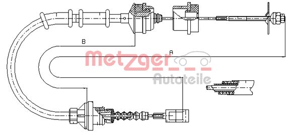 METZGER sankabos trosas 1172.5