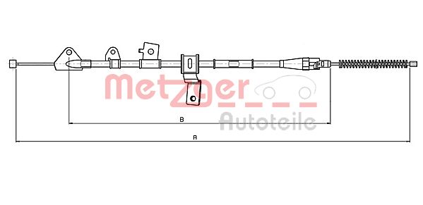 METZGER Тросик, cтояночный тормоз 17.5069