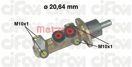 METZGER pagrindinis cilindras, stabdžiai 202-044