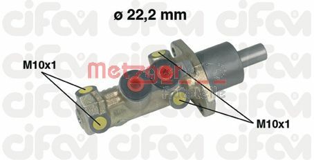 METZGER pagrindinis cilindras, stabdžiai 202-198