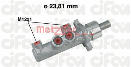 METZGER Главный тормозной цилиндр 202-366