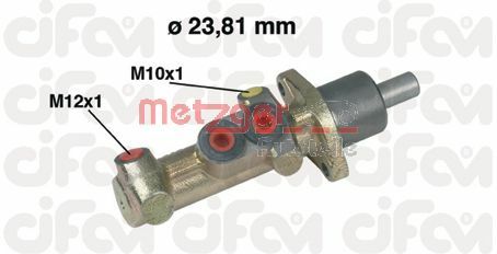METZGER Главный тормозной цилиндр 202-386