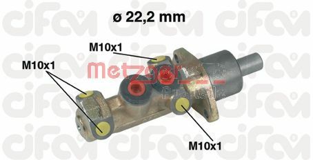 METZGER Главный тормозной цилиндр 202-387